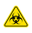 warning sign virus biohazard icon biohazard vector image vector image