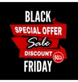 black friday sale inscription design template vector image