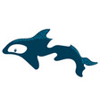 cartoon style killer fish dangerous inhabitant vector image