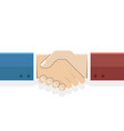 handshake partnership symbol businessman flat vector image