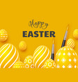 happy easter holiday background vector image vector image
