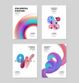 modern abstract covers design templates set trendy vector image