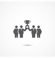 team work icon vector image vector image