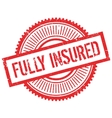 fully insured stamp vector image
