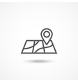 map icon vector image vector image