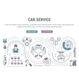 website banner and landing page car service vector image