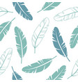 pastel colours feathers seamless pattern vector image vector image