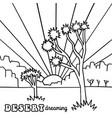 coloring page - black and whie linear hand drawn vector image vector image