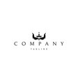 logo with an abstract image crown vector image vector image