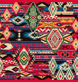 native american traditional fabric patchwork vector image vector image