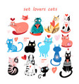 set cats vector image