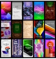 vertical business card vector image vector image