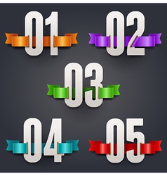 Set banner ribbon Royalty Free Vector Image - VectorStock