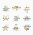 classy merry christmas and happy new year abstract vector image vector image