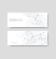 abstract geometric background with connected lines vector image