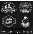 set of bakery and cakes labels design vector image