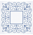 vintage linear frame vector image vector image