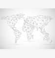 polygonal world map vector image