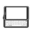 smartphone screen mobile keyboard vector image