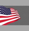 american flag waving in wind vector image
