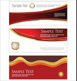 collection of horizontal banners templates vector image vector image