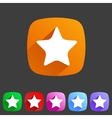 flat icon star vector image