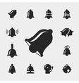 bell icons vector image vector image