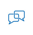 chat icon vector image