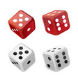 set casino dice vector image
