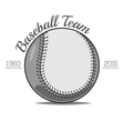 baseball ball label vector image vector image