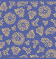 dandelion paper plant seamless pattern illu vector image vector image