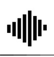 sound bars pulse icon design vector image