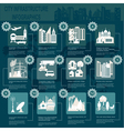 city infrastructure infographics vector image