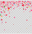 love valentine day background with red hearts vector image