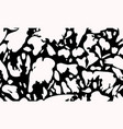 seamless pattern with cow felt print on black vector image