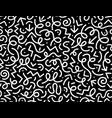 seamless black and white geometric pattern vector image vector image