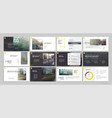 presentation templates with red elements vector image vector image