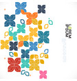 colorful pattern and variety graphic decoration vector image