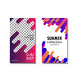 set sale banner background with dynamic rounded vector image vector image