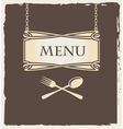 spoon menu vector image