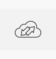 technology icon cloud computing connection big vector image