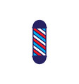 abstract red blue light barbershop logo design vector image