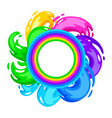 background with colored swirls or paint blots vector image