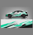 car decal wrap design graphic abstract stripe vector image