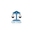 law firm logo design vector image