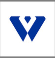 w company logo and symbol design vector image vector image