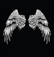 wings logo wing brand and logotype vector image vector image
