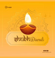 shubh diwali banner design vector image vector image