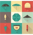 umbrella icons vector image vector image