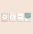 collection of color cute covers templates vector image